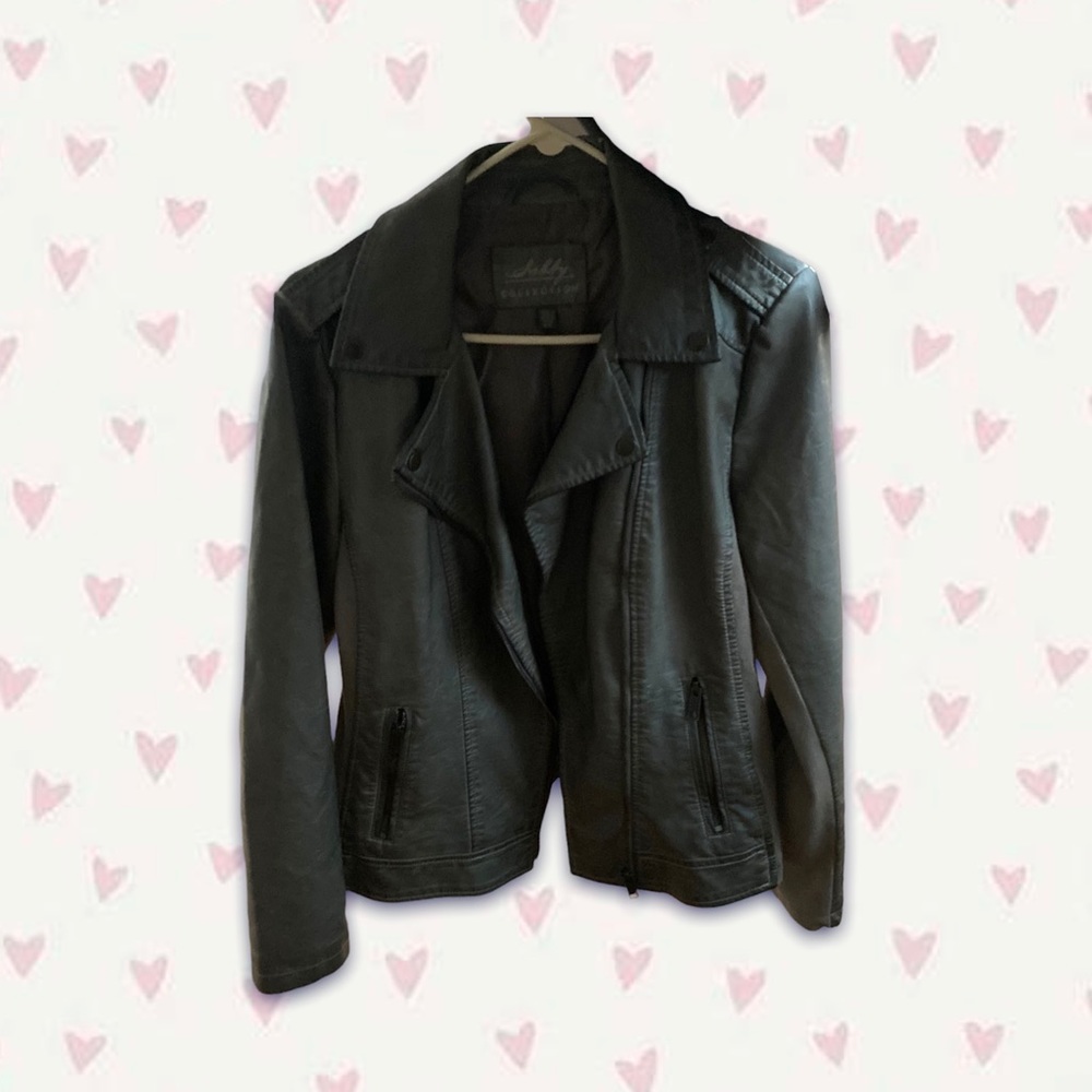 Olive faux leather Medium Women’s jacket